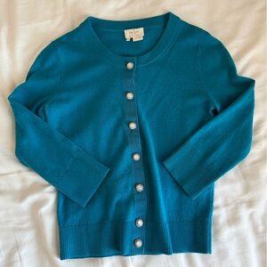Kate Spade Turquoise Cardigan with Button Detail